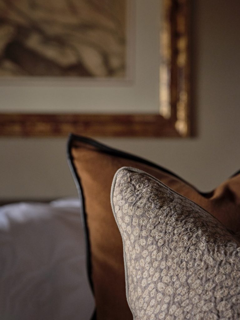 Cushion detail in Cotswold Country Residence