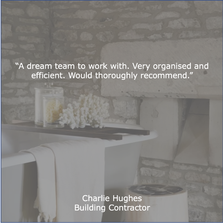 Building Contractor Charlie Hughes review for Studio Bellord