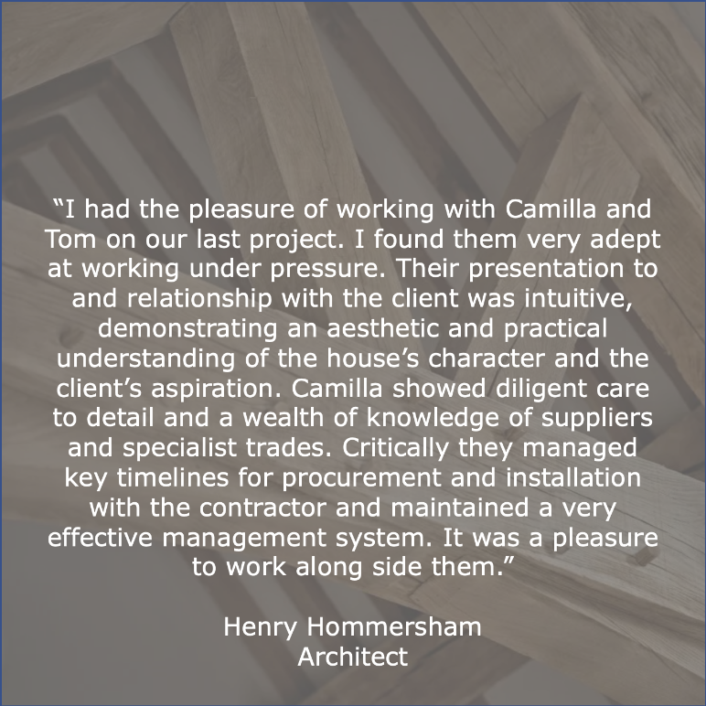 Architect Henry Homersham review for Studio Bellord