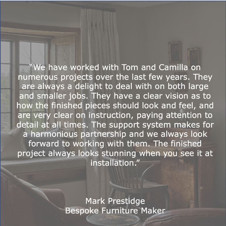 Bespoke Furniture Maker Mark Prestidge review for Studio Bellord